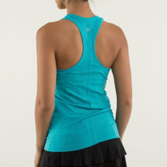 lululemon athletica Tops - NEW Lululemon Run: Swiftly Tech Racerback Heathered Surge SZ 12